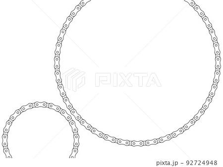 ローラーチェーンの背景イラスト素材 92724948