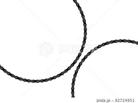 ローラーチェーンの背景イラスト素材 92724951