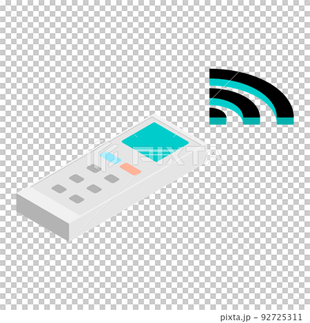 Remote control wireless communication isometric vector illustration Remote control wireless communication isometric vector illustration 92725311