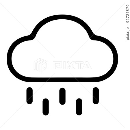 rainy cloud Sign and Symbol icon rainy cloud Sign and Symbol icon 92725370