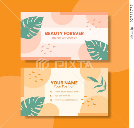 Beauty Salon Card Horizontal Template Flat Cartoon Background Vector Illustration Beauty Salon Card Horizontal Template Flat Cartoon Background Vector Illustration 92725777