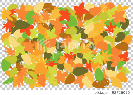 Background illustration _ fallen leaves on one side Background illustration _ fallen leaves on one side 92726050