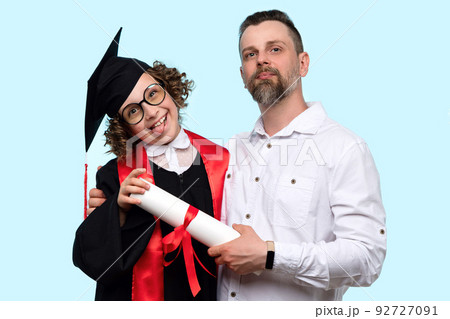 Prodigy child getting diploma 92727091