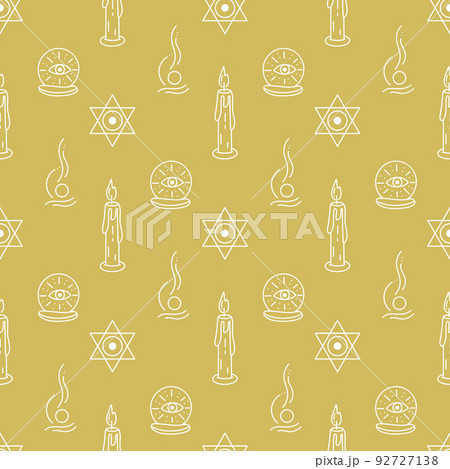 Witchcraft seamless pattern 92727138
