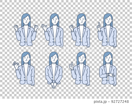 Business person illustration set 92727248