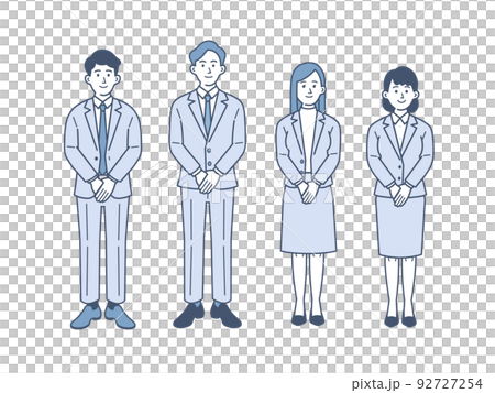 ビジネスパーソンのイラストのセット 92727254