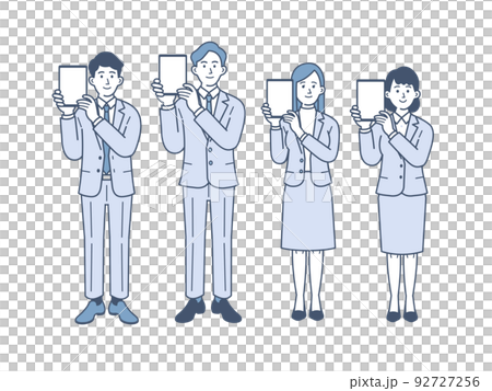 ビジネスパーソンのイラストのセット 92727256