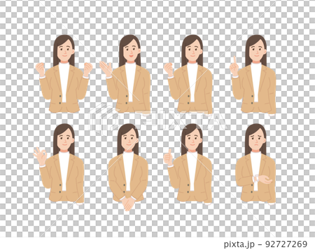 ビジネスパーソンのイラストのセット 92727269