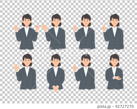 Business person illustration set Business person illustration set 92727270