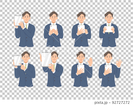 ビジネスパーソンのイラストのセット ビジネスパーソンのイラストのセット 92727272