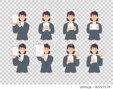 ビジネスパーソンのイラストのセット 92727274