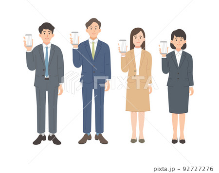 ビジネスパーソンのイラストのセット 92727276