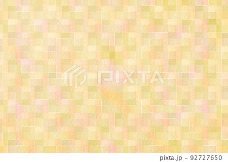 モザイクの秋色の背景  オリーブ色 サーモンピンク 水彩 92727650