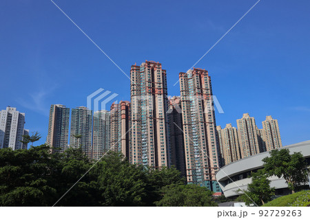 residential building complex, high-rise apartment buildings 1 Aug 2022 92729263