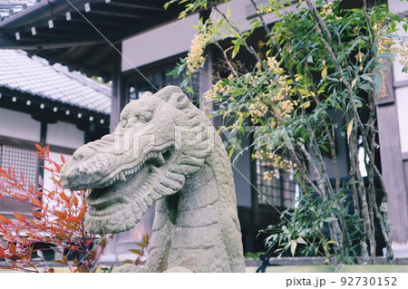 西教寺にあった龍の石像。の写真素材 [92730152] - PIXTA