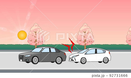 あおり運転のイラスト あおり運転のイラスト 92731666