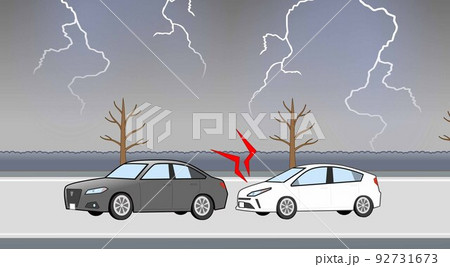 あおり運転のイラスト あおり運転のイラスト 92731673