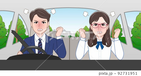 仕事で営業に出かける男性と女性 92731951