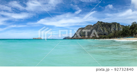 waimanalo bay beach scenes in oahau hawaii 92732840