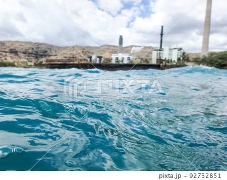 summer seascape from Electric Beach on the west coast of Oahu Island, Hawaii summer seascape from Electric Beach on the west coast of Oahu Island, Hawaii 92732851