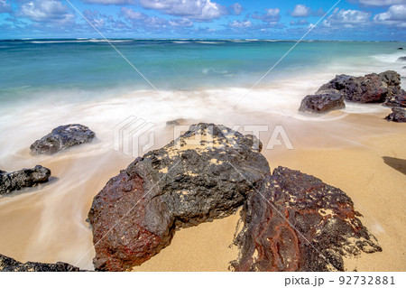 kualoa rock beach near kualoa beach oahu hawaii 92732881