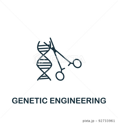 Genetic Engineering icon. Monochrome simple Bioengineering icon for templates, web design and infographics Genetic Engineering icon. Monochrome simple Bioengineering icon for templates, web design and infographics 92733961