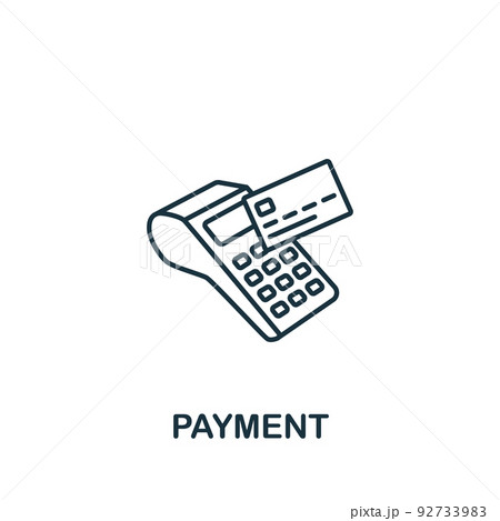 Payment icon. Monochrome simple Banking icon for templates, web design and infographics 92733983