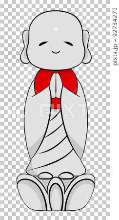 お地蔵さんのイラスト 92734271