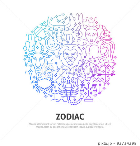 Zodiac Circle Concept 92734298
