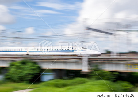 【東海道新幹線】庄内川を渡る新幹線 92734626