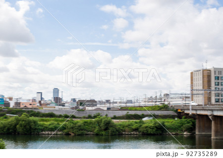 【東海道新幹線】庄内川を渡る新幹線 92735289