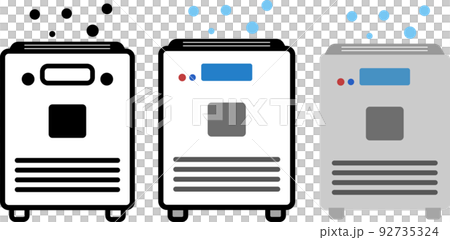 air purifier icon set 92735324