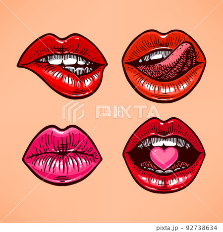 set of different lips set of different lips 92738634