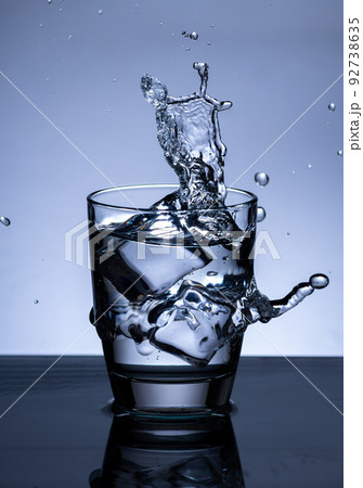 The image of pouring drinking water, into a glass, 92738635