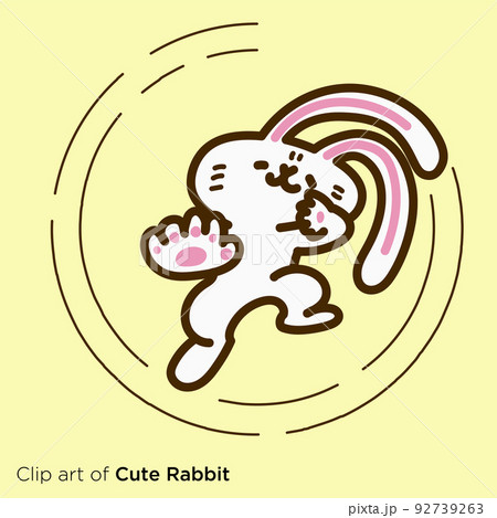 ウサギのキャラクターイラストシリーズ 「歌舞伎を舞うウサギ」 ウサギのキャラクターイラストシリーズ 「歌舞伎を舞うウサギ」 92739263