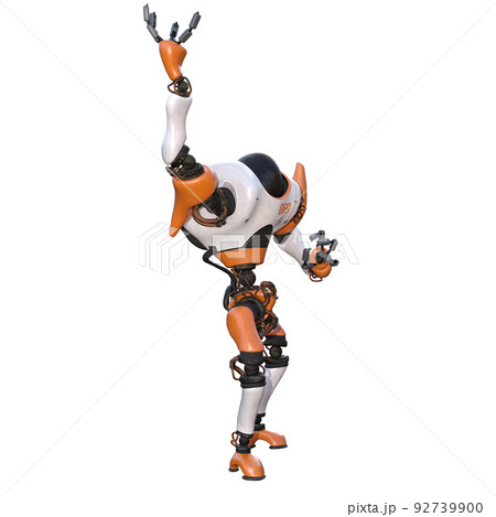Cartoon character roboter isolated on white background. Character for collages, Clipart, photobashing. 3d rendering illustration. Cartoon character roboter isolated on white background. Character for collages, Clipart, photobashing. 3d rendering illustration. 92739900