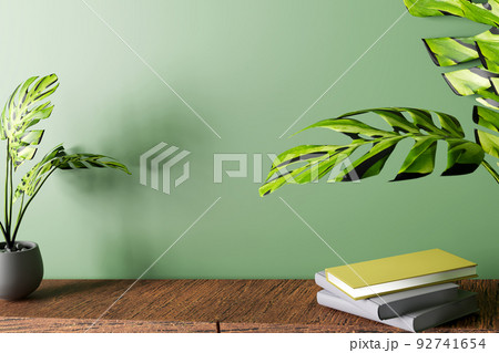 Book mockup blank cover on a green. 3d render Book mockup blank cover on a green. 3d render 92741654