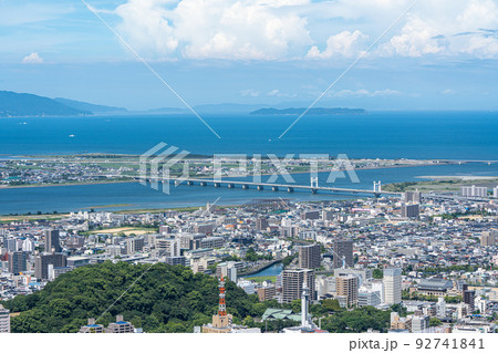 【徳島】眉山山頂付近からの眺望 【徳島】眉山山頂付近からの眺望 92741841