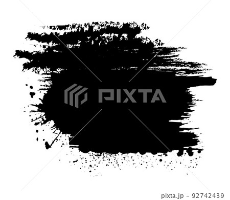 Black blob object on White Background. Vector illustration Black blob object on White Background. Vector illustration 92742439