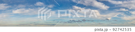 Fantastic clouds against blue sky, panorama Fantastic clouds against blue sky, panorama 92742535