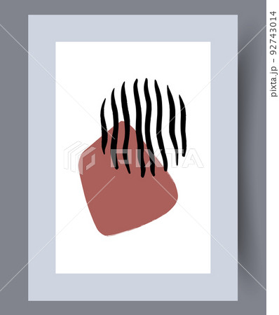 Printable wall art vector poster set. 92743014
