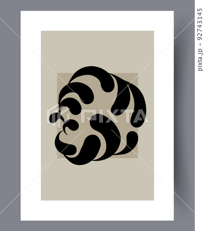 Scandinavian abstract vector print. Scandinavian abstract vector print. 92743145