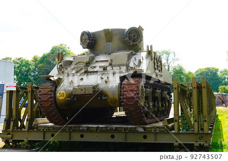シャーマン アメリカ軍戦車回収車M32B1 Sherman M32B1 TRV の写真素材 