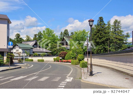 盛岡の景観　盛岡市北山の寺町通り 92744047