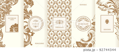 Vintage collection of design elements,labels,icon,frames, for logo,packaging,vector design of luxury products.for perfume,soap,wine, lotion Isolated Vintage collection of design elements,labels,icon,frames, for logo,packaging,vector design of luxury products.for perfume,soap,wine, lotion Isolated 92744344
