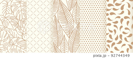 Vector gold pattern set art ornament. Vintage elements for design in Victorian style. Ornamental background Vector gold pattern set art ornament. Vintage elements for design in Victorian style. Ornamental background 92744349