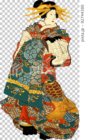 Oiran in extravagant costume Oiran in extravagant costume 92744380