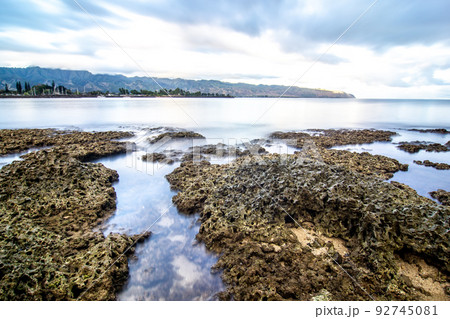 haleiwa beach park on oahu hawaii in summer 92745081