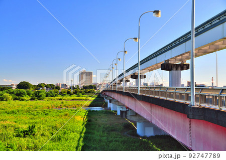 立日橋/多摩川付近より立川市方面を望む(東京都立川市)【2022.7】 立日橋/多摩川付近より立川市方面を望む(東京都立川市)【2022.7】 92747789