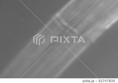 Abstract natural light refraction silhouette on water surface mock up.Caustic effect light refraction on white wall overlay photo mockup, blurred sun rays refracting through glass prism 92747830